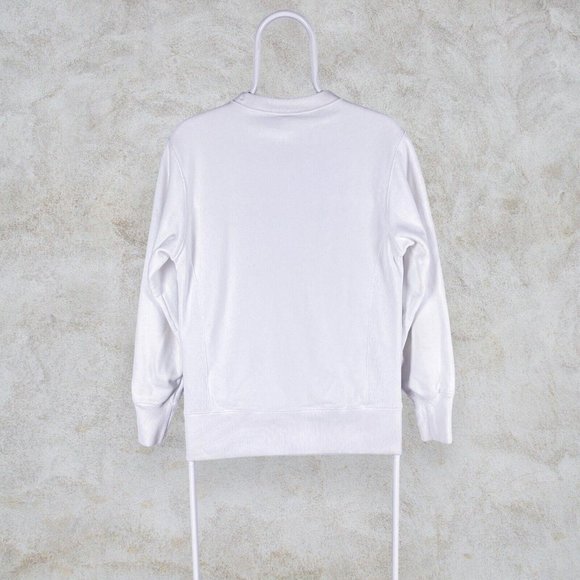 Vintage White Champion Reverse Weave Sweatshirt Warm Up Mens Small - Picture 4 of 5